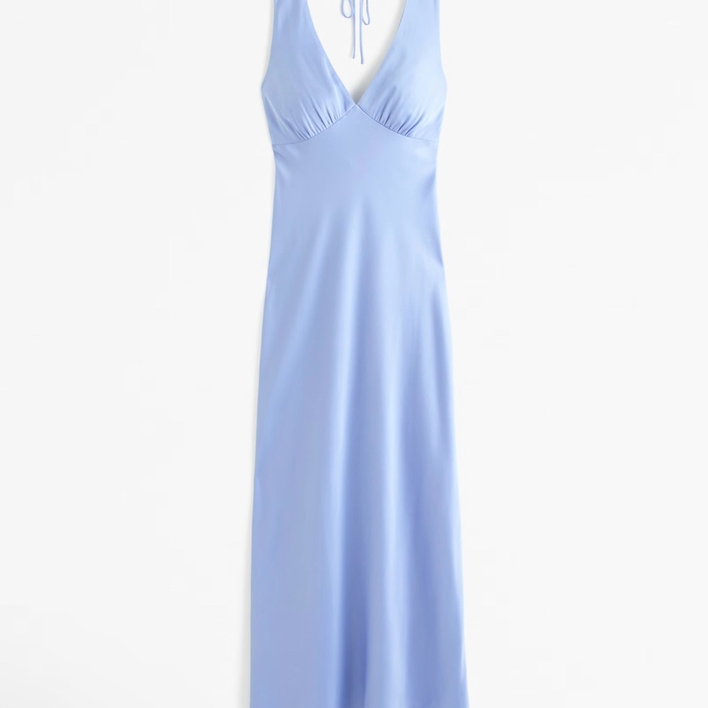 Elegant Blue Sleeveless Dress